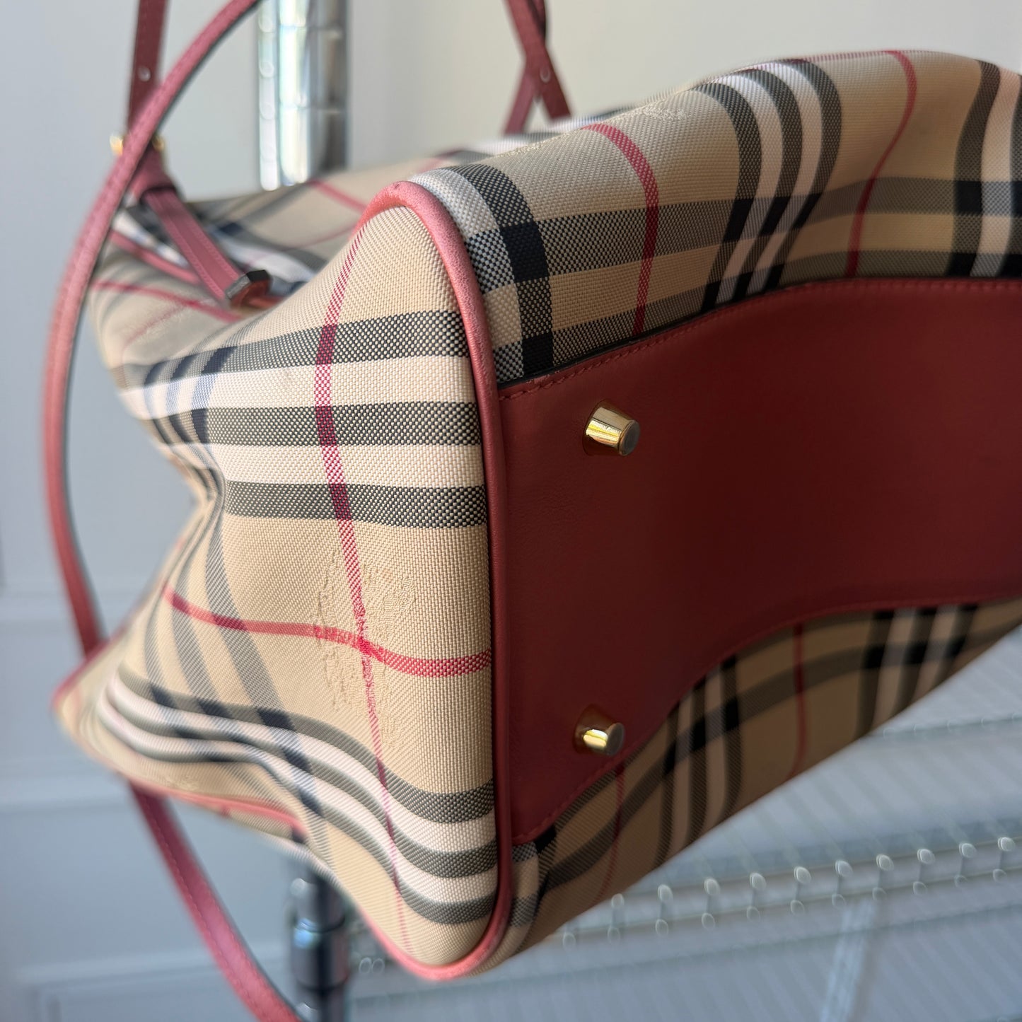 Pre-Owned Novacheck Coated Canvas Shoulder Bag