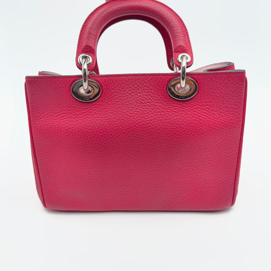 Pre-Owned Pink Leather Lady Dior Handbag