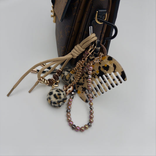 Cat Comb Bag Charm