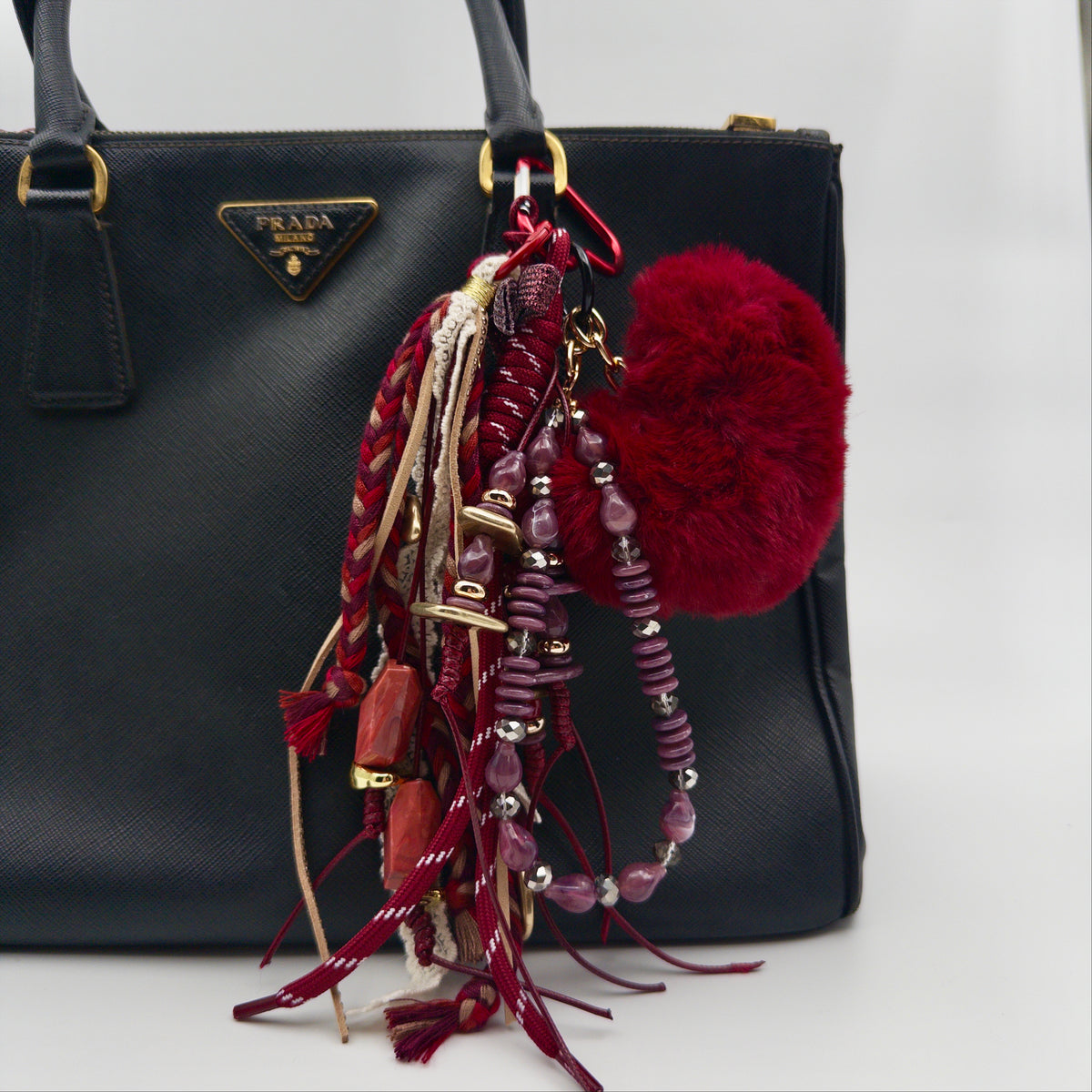 Red Heart Bag Charm
