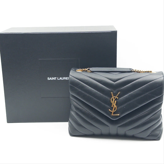 Pre-Owned Black Large Lou Lou Crossbody Bag
