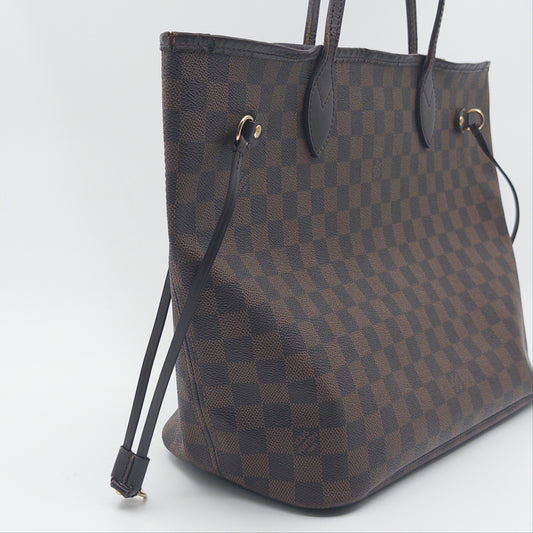 Pre-Owned Damier Ebene Canvas Neverfull MM