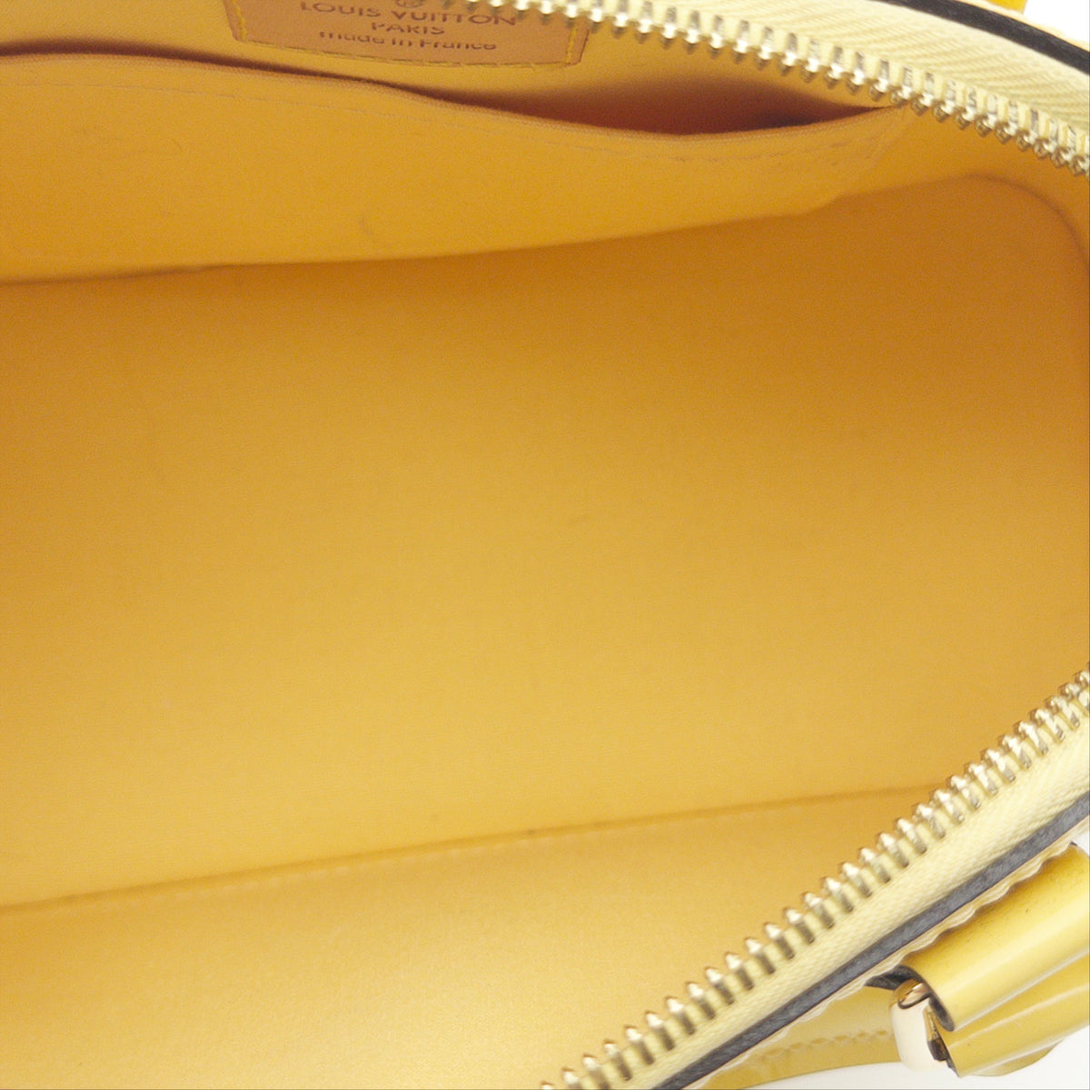 Pre-Owned Butter Yellow Monogram BB Vernis Leather Alma