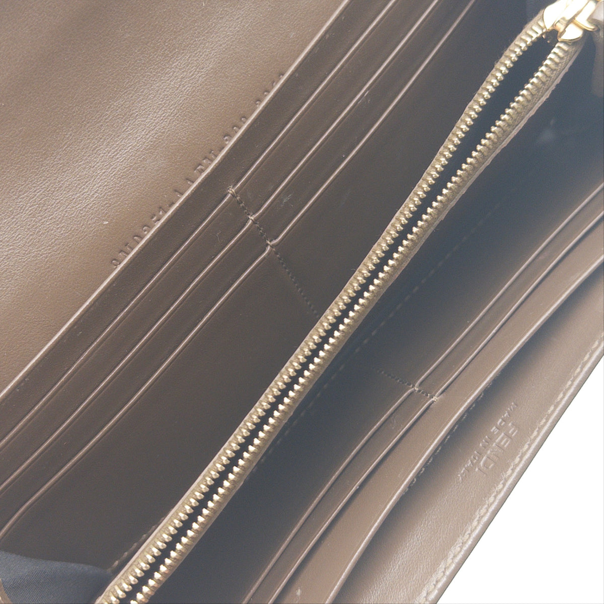 Pre-Owned Zucca Patent Leather Wallet
