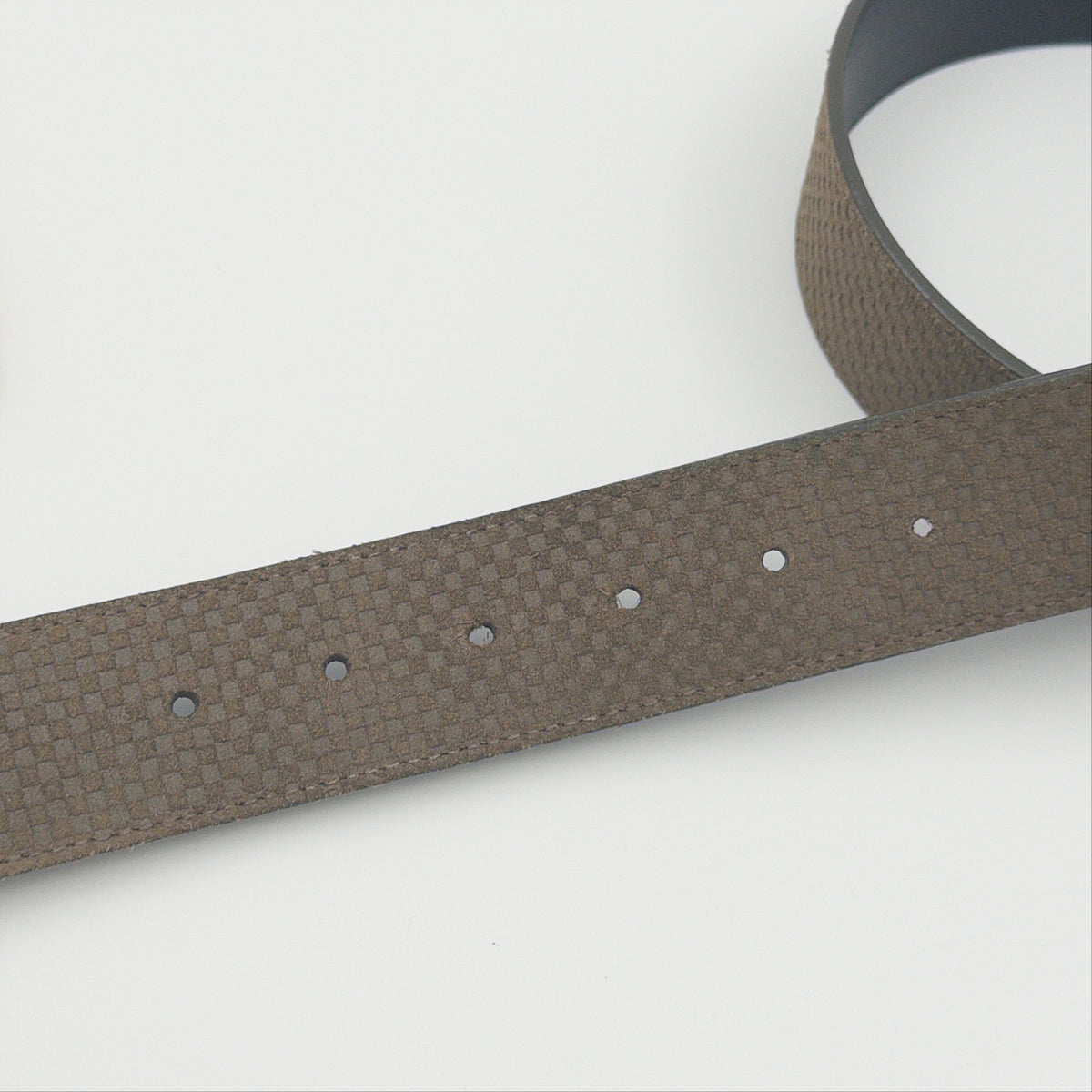 Pre-Owned Olive Green Leather Belt (85)