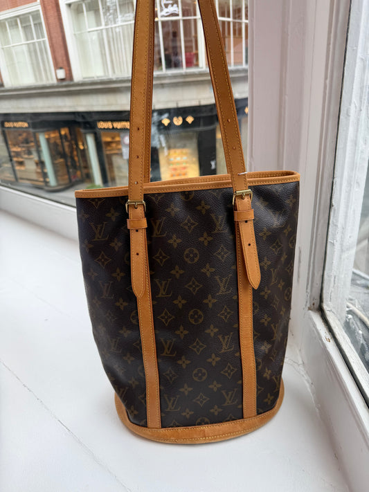 LV Monogram Canvas Bucket Bag GM