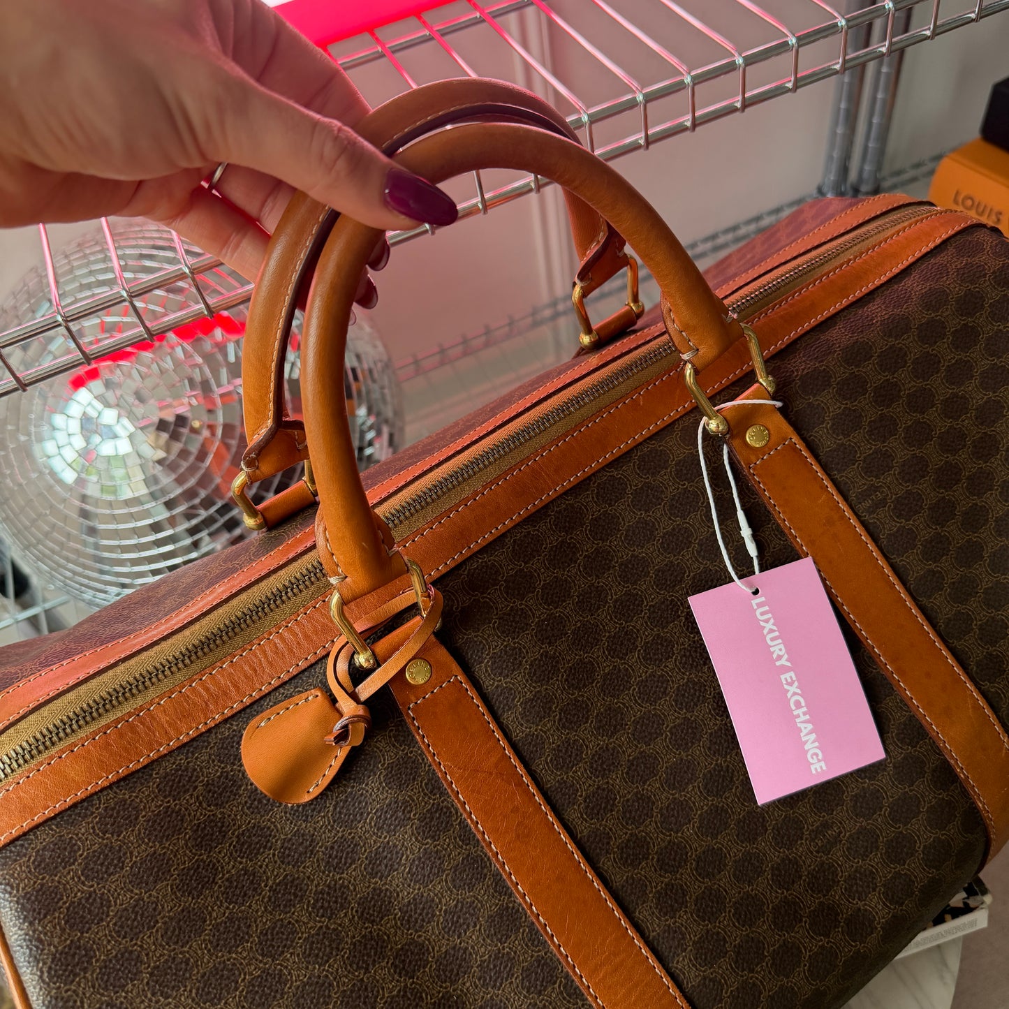 Pre-Owned Brown Macadam Canvas Keepall 45