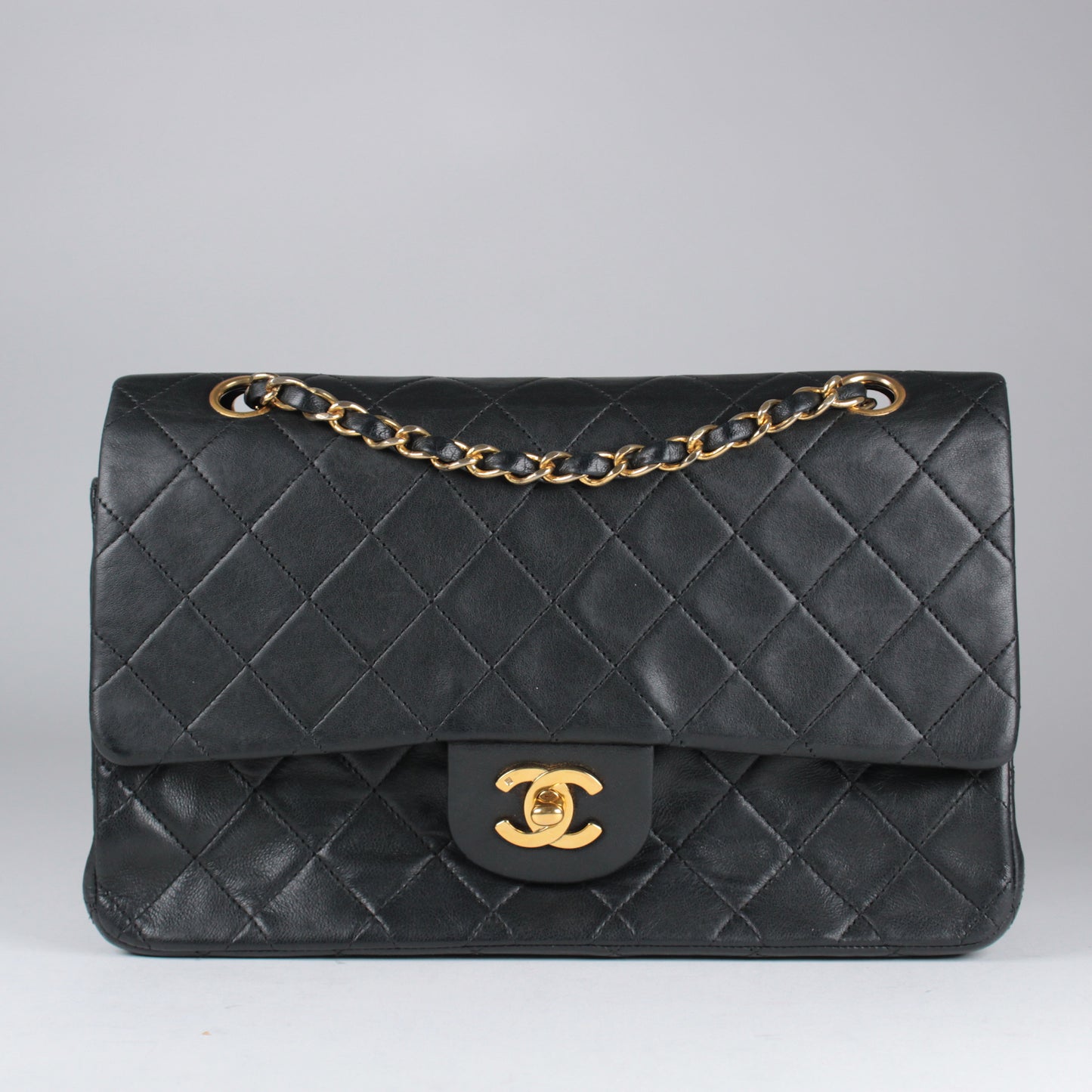 Medium Classic Flap - Black Lambskin