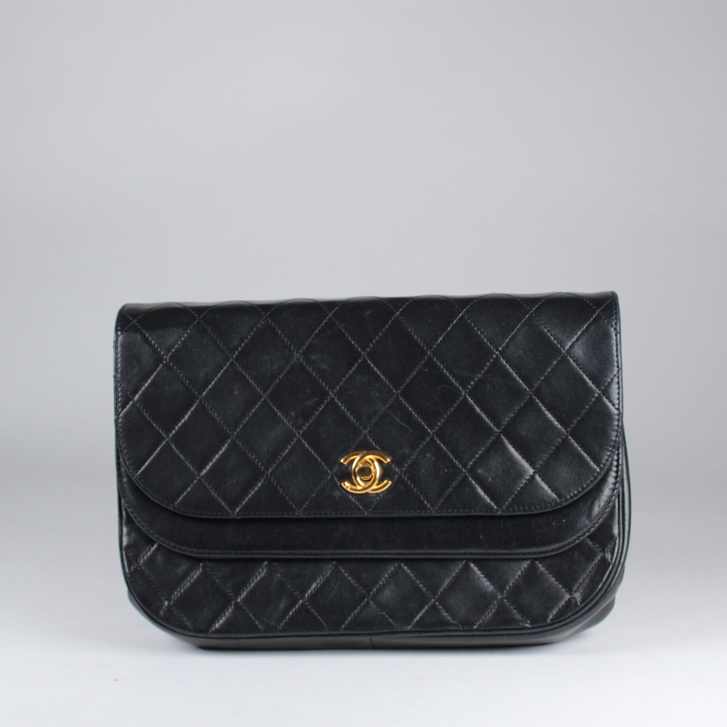 Halfmoon Double Flap - Black