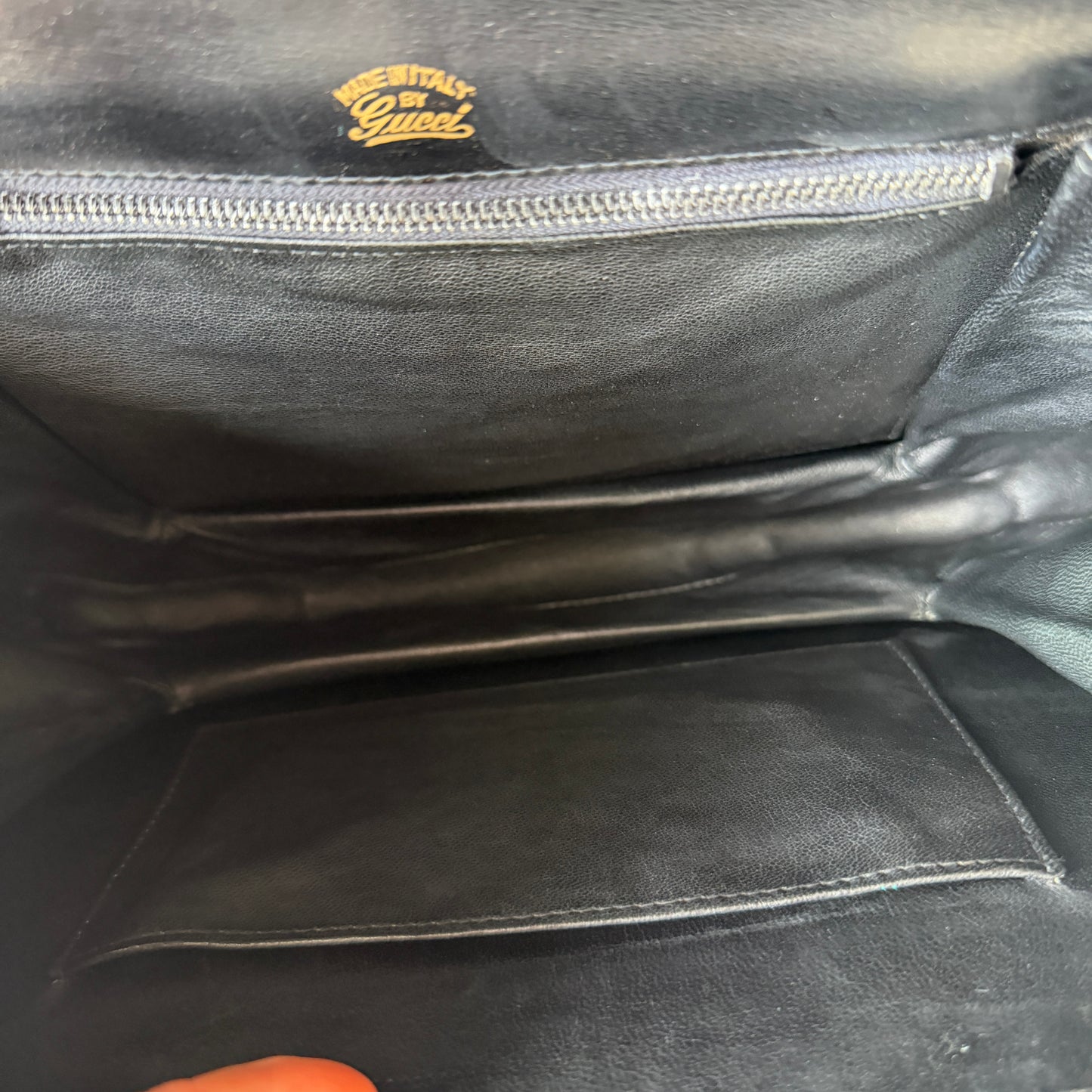 Pre-Owned Black Box Leather Shoulder Bag