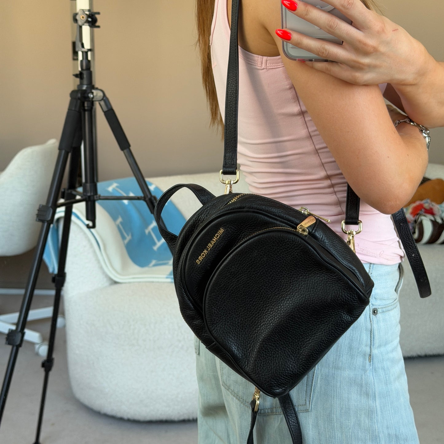 Black Mini Backpack