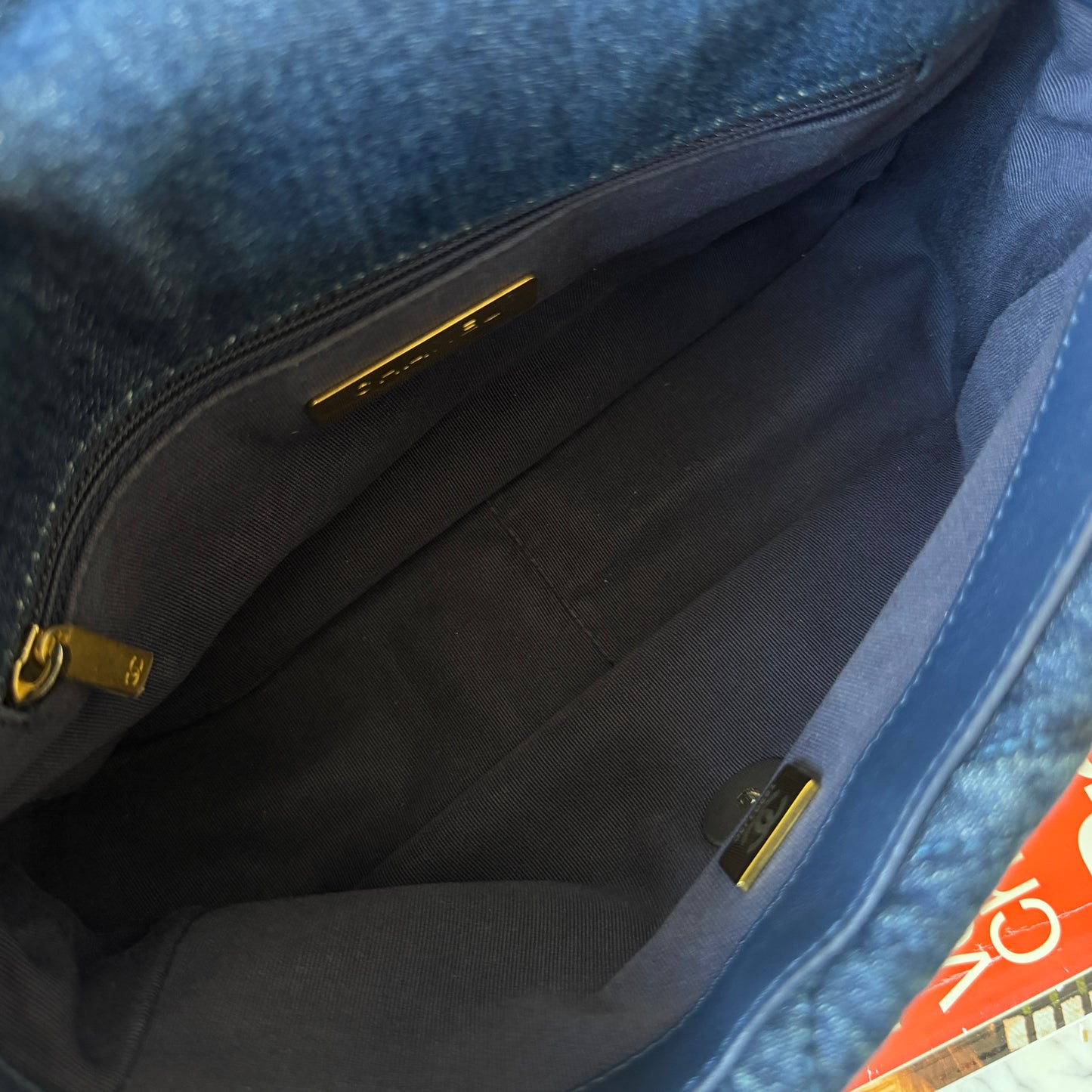 Pre-Owned Blue Denim 19 Crossbody Bag