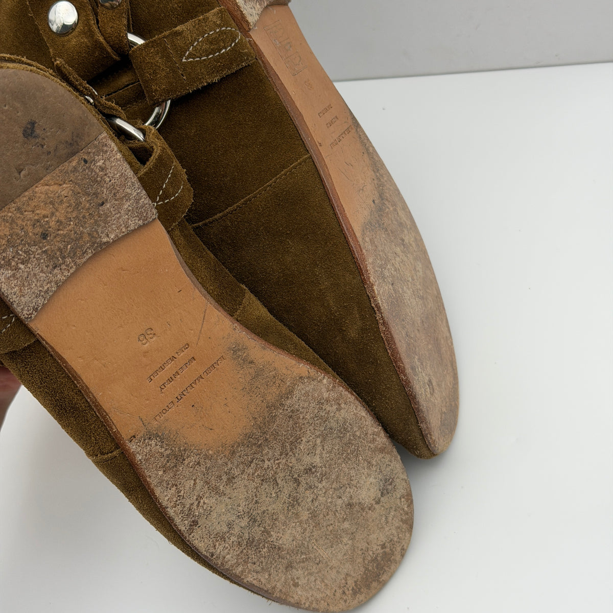 Brown Suede Boots - Size 38