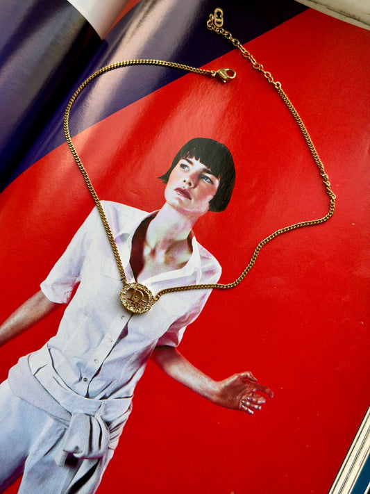 Pre-Owned Gold-Tone Metal Necklace