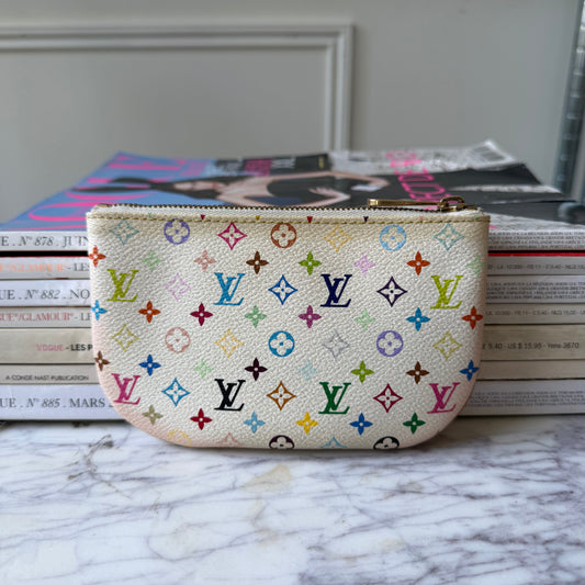 Pre-Owned LV Multicolore Canvas Key Pouch