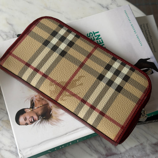 Pre-Owned Novacheck Coated Canvas Zip Wallet