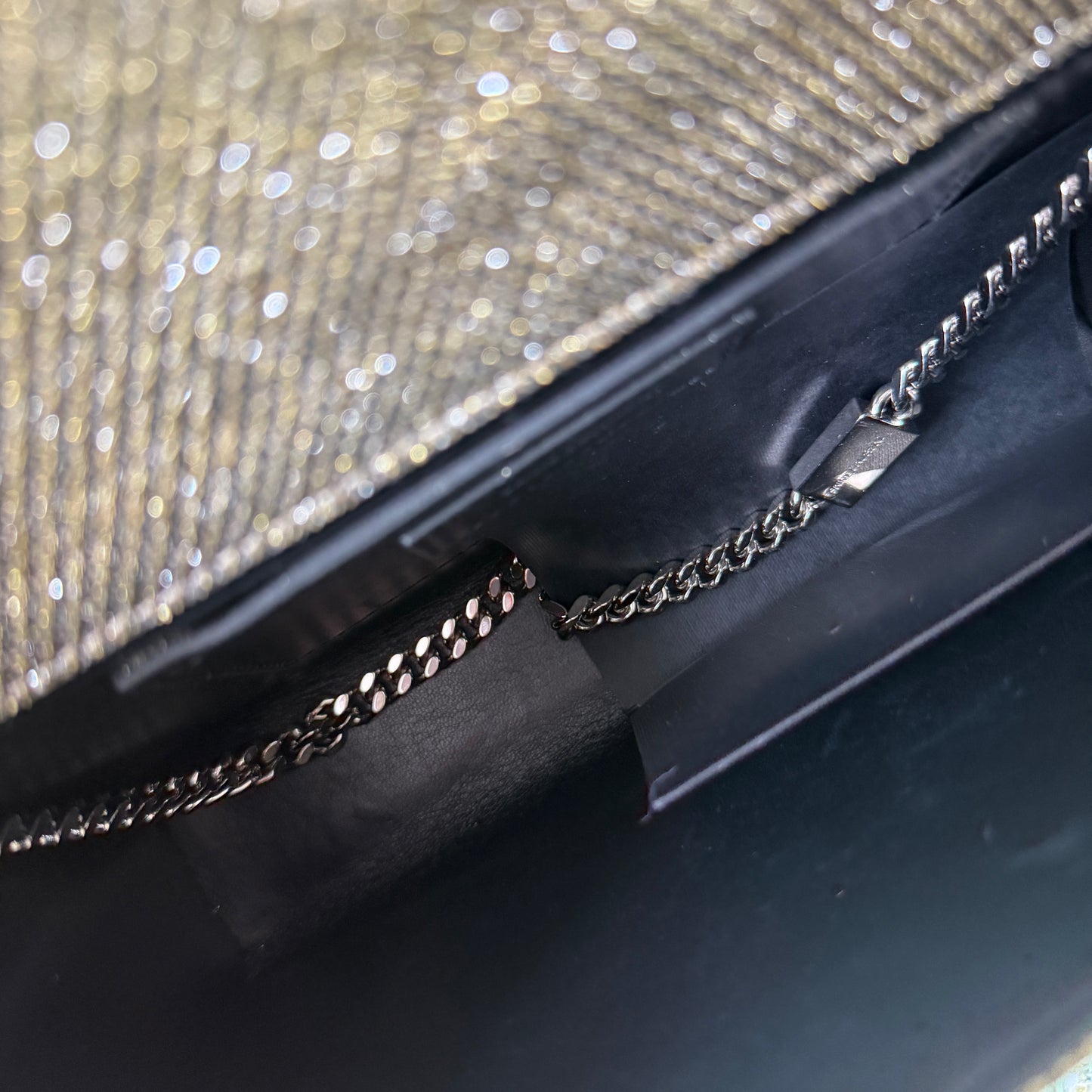 Pre-Owned Glitter Flap Crossbody Bag