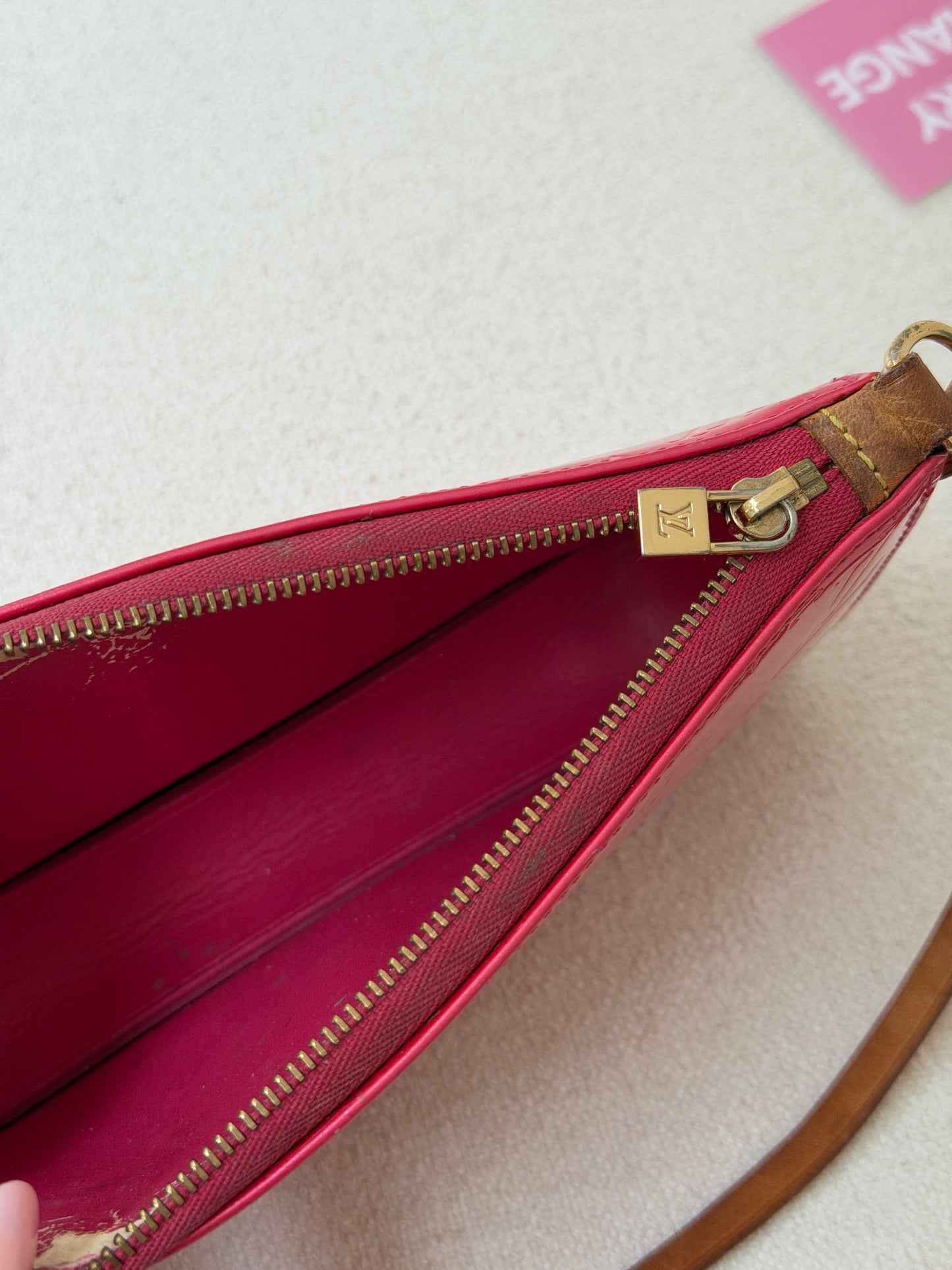 Pre-Owned Pink Monogram Vernis Leather Lexington Shoulder Bag