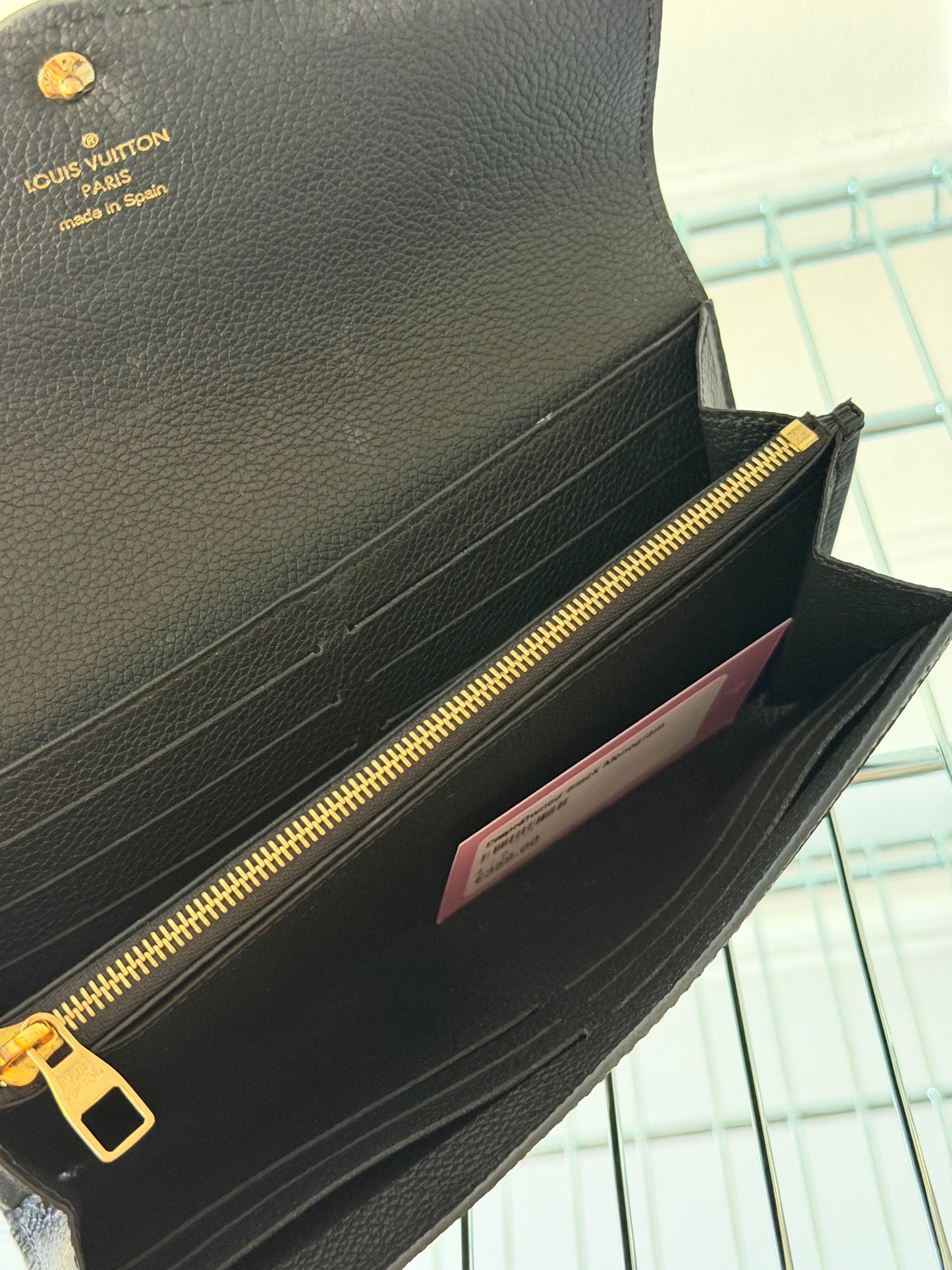 Pre-Owned Black Monogram Empreinte Leather Wallet
