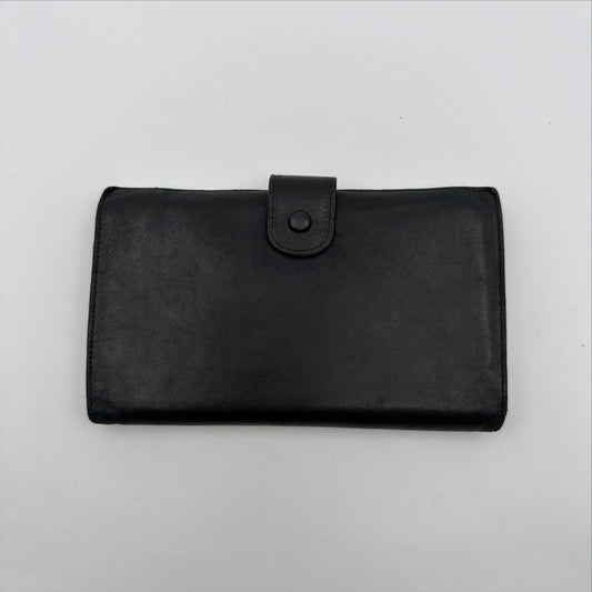 Pre-Owned Black Timeless Lambskin Leather Wallet