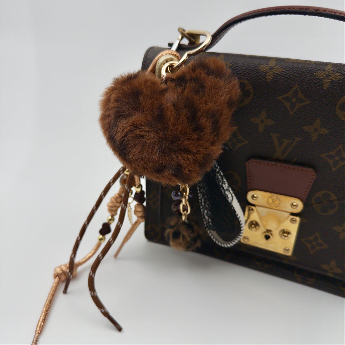 Chocolate Leopard Bag Charm