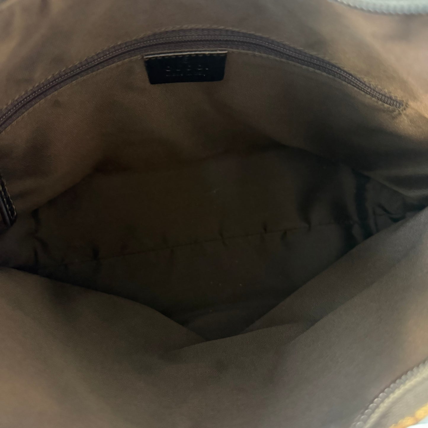 Pre-Owned Beige GG Canvas Hobo Bag