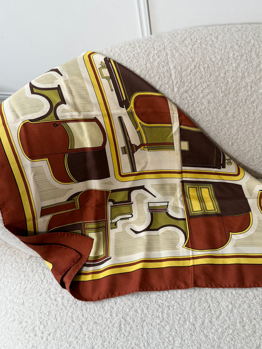 Rust Silk Scarf