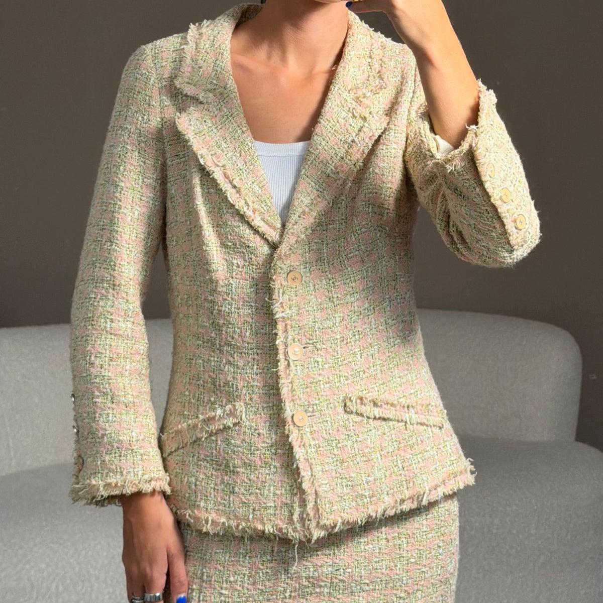 Pre-Owned UK12 Suit