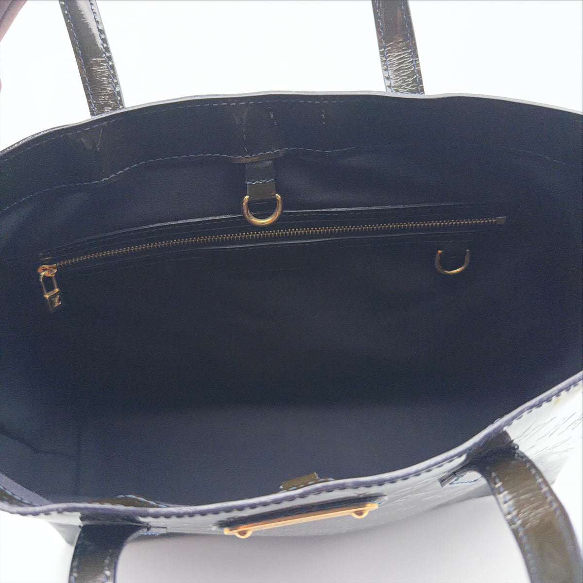 Pre-Owned Olive Green Monogram Vernis Leather Shopper Tote
