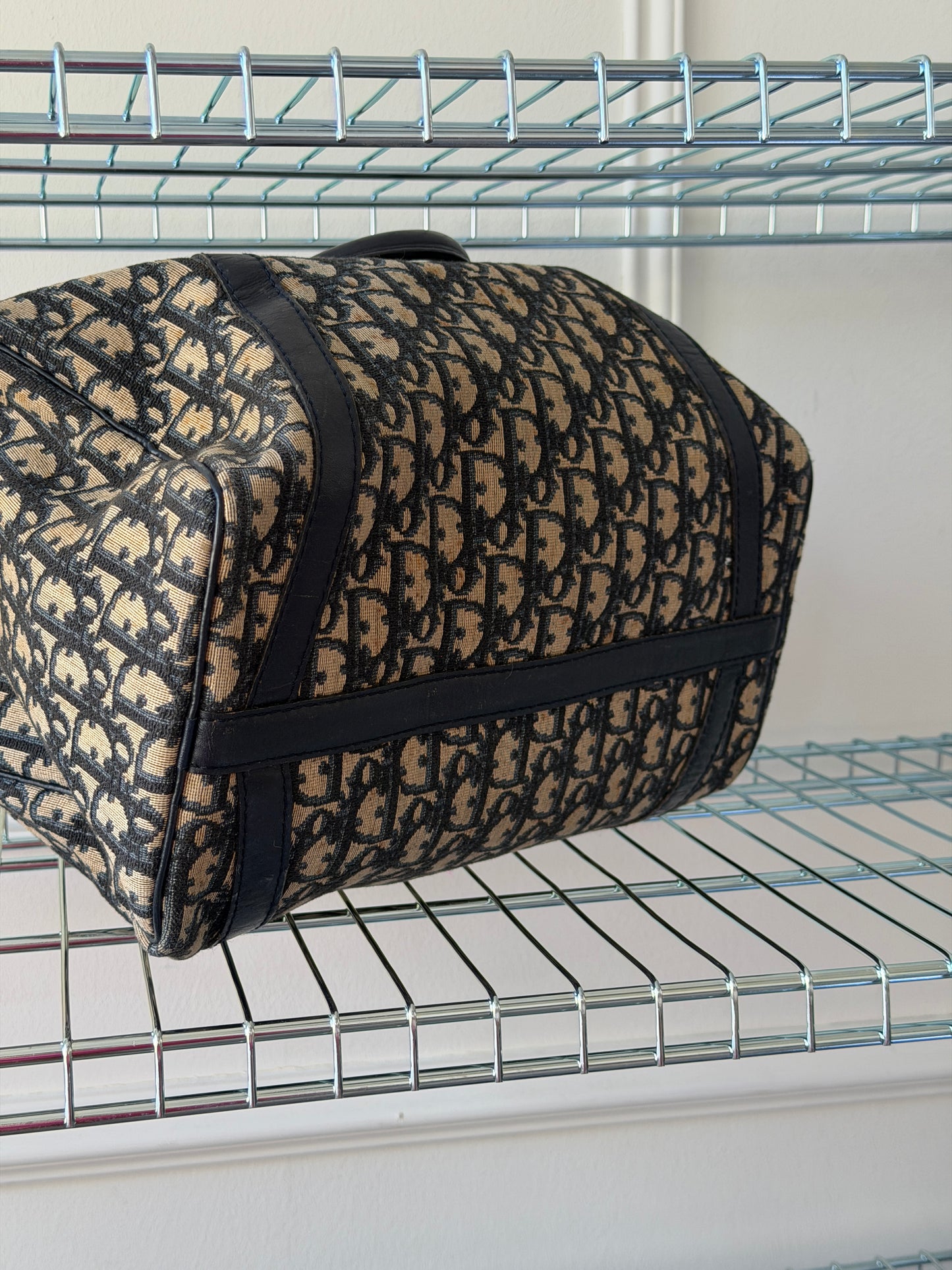 Pre-Owned Dior Oblique Trotter Canvas Handbag