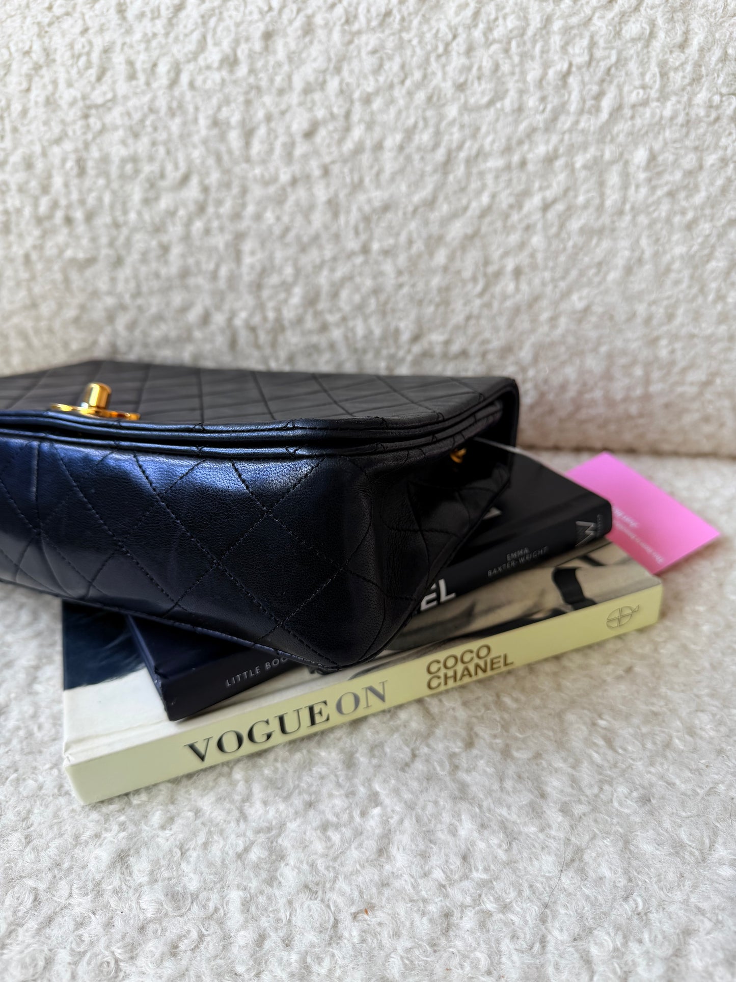 Vintage 1989-91 Lambskin Full Flap Crossbody 24K Gold Plated Hardware