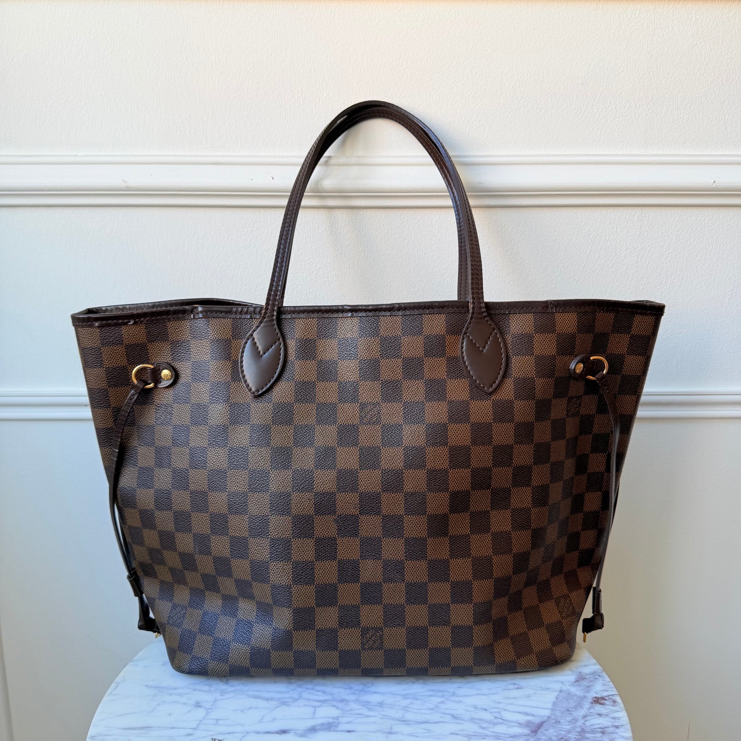 2009 Neverfull MM Damier Ebene