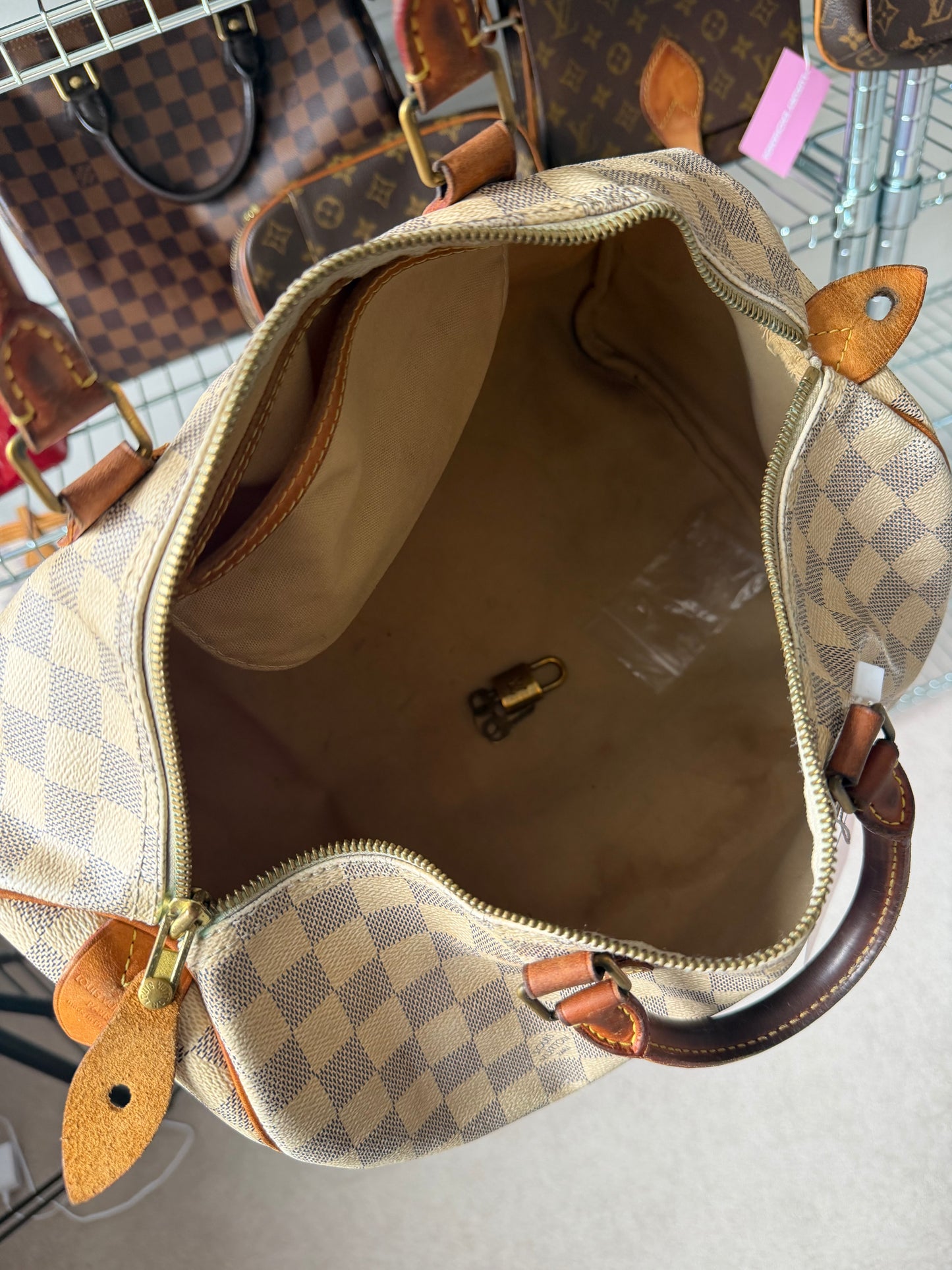 Pre-Owned Damier Azur Coated Canvas Speedy 30