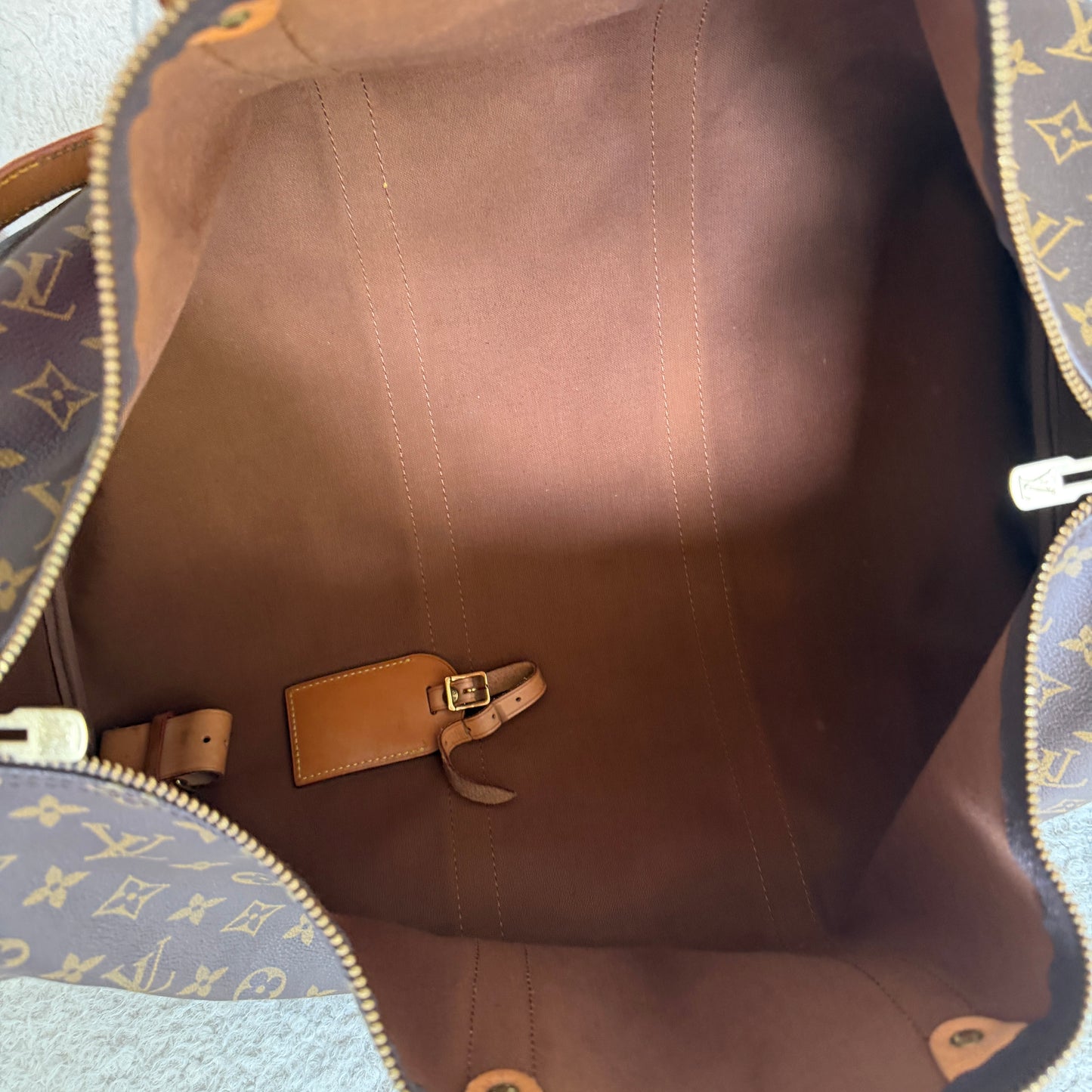 Pre-Owned LV Monogram Canvas Keepall 50 Bandouliere