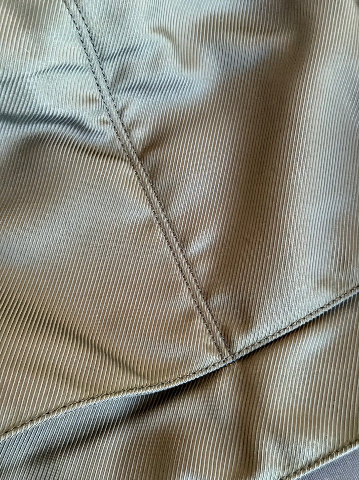 Pre-Owned Khaki Nylon/Taiga Leather Shoulder Bag