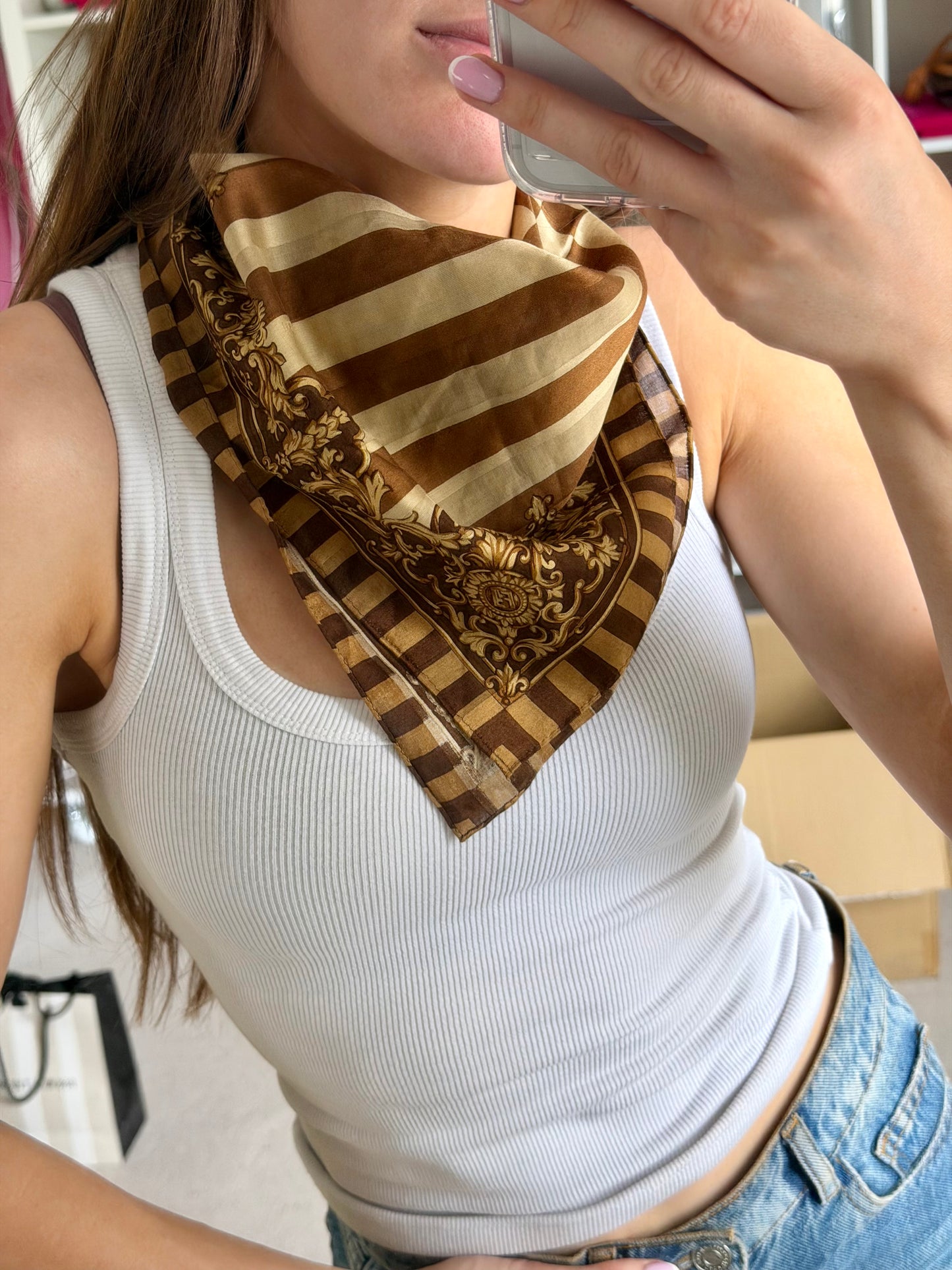 Gold/Brown Scarf