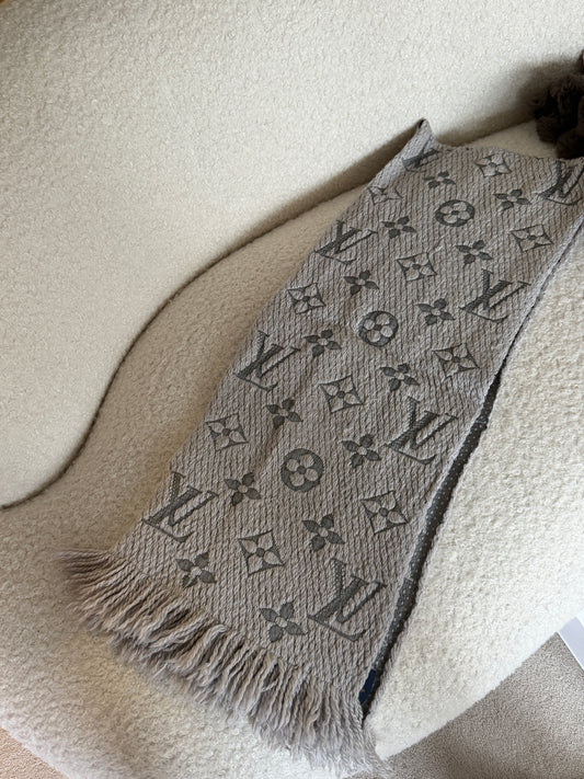 Light Grey LV Scarf