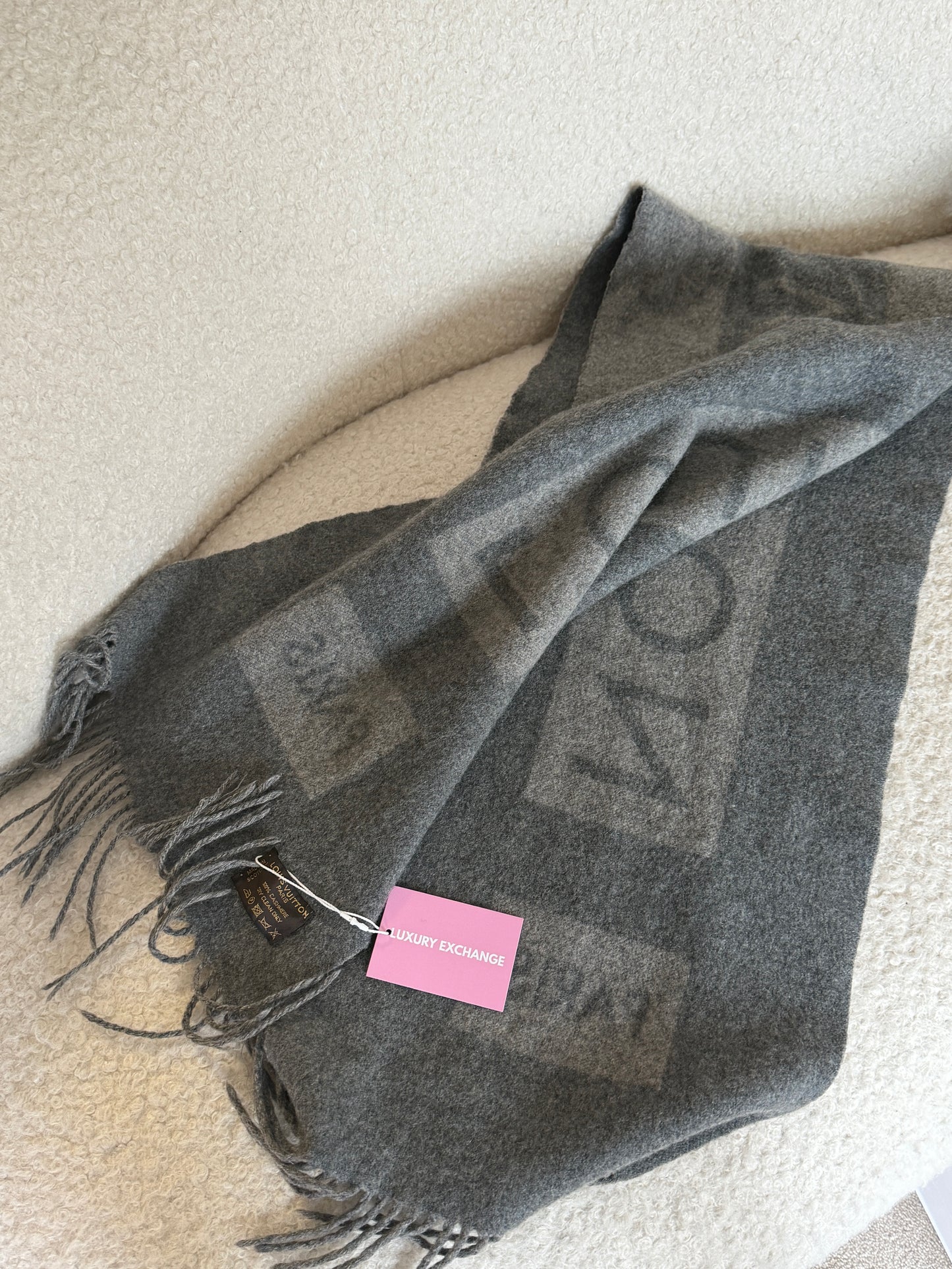 Grey Wool Scarf