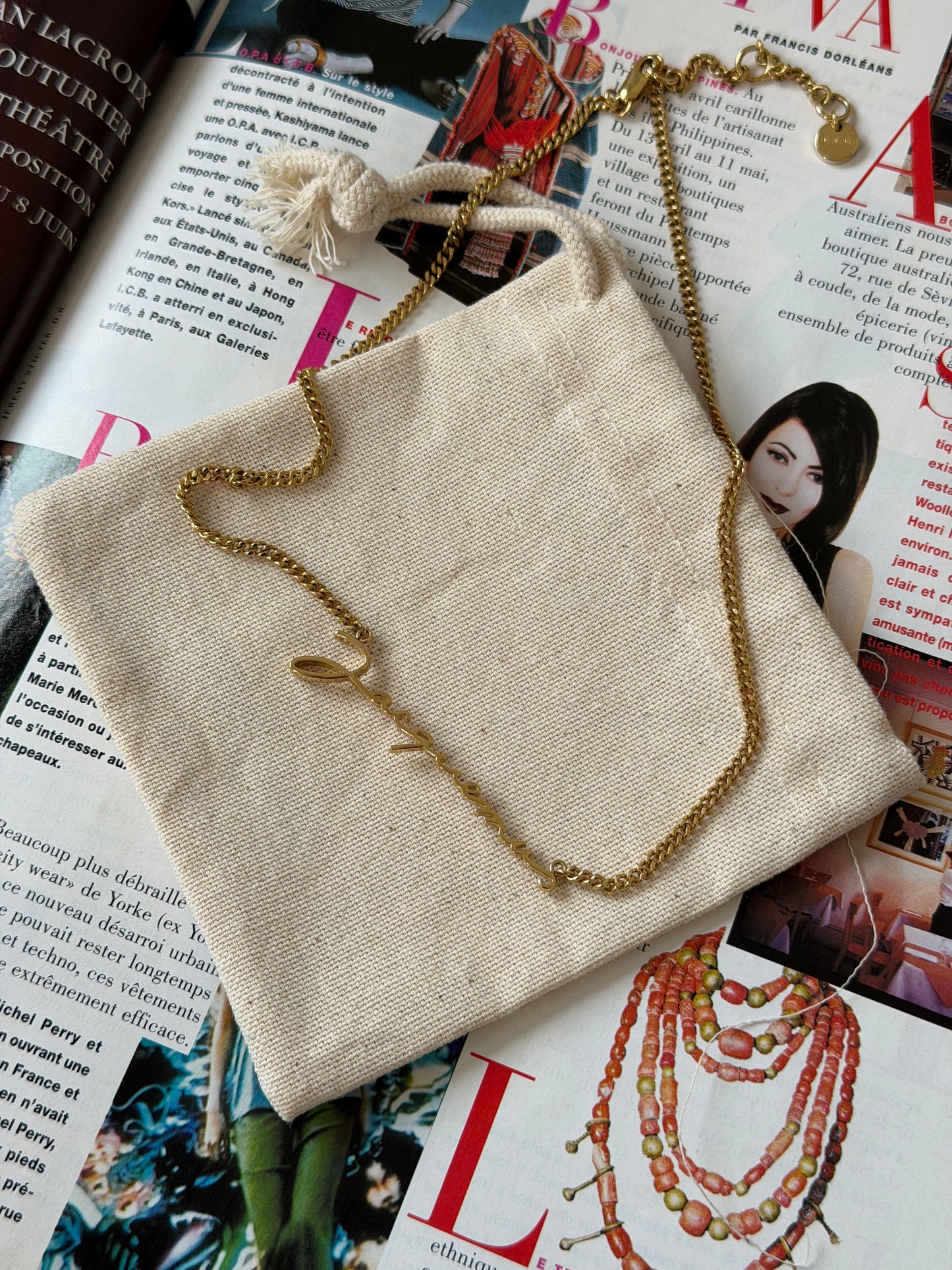 Pre-Owned Gold-Tone 'Jacquemus' Necklace
