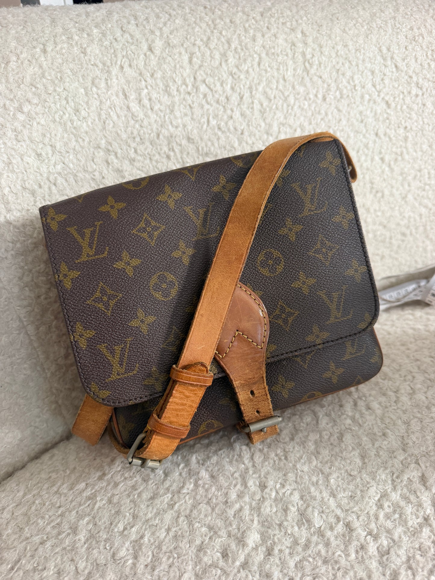 Pre-Owned LV Monogram Canvas Cartouchiere MM
