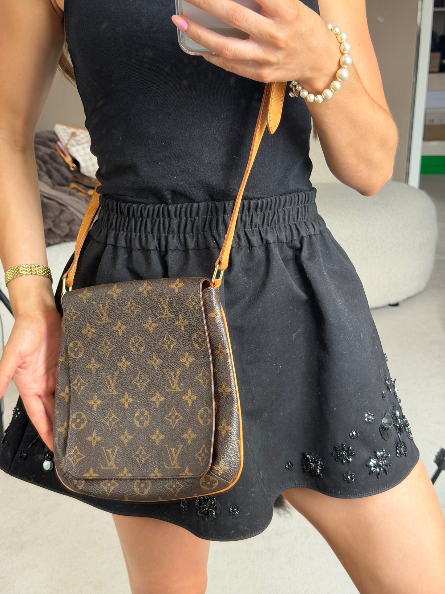 Pre-Owned LV Monogram Canvas Crossbody Flap Bag