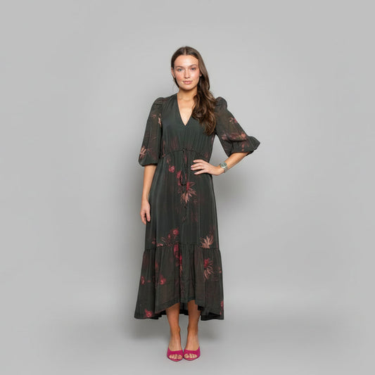 Open Back Midi Dress