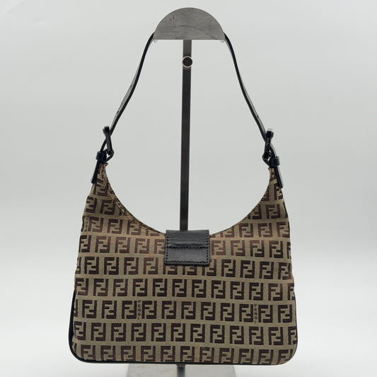 Pre-Owned Beige Zucchino Canvas Hobo Bag