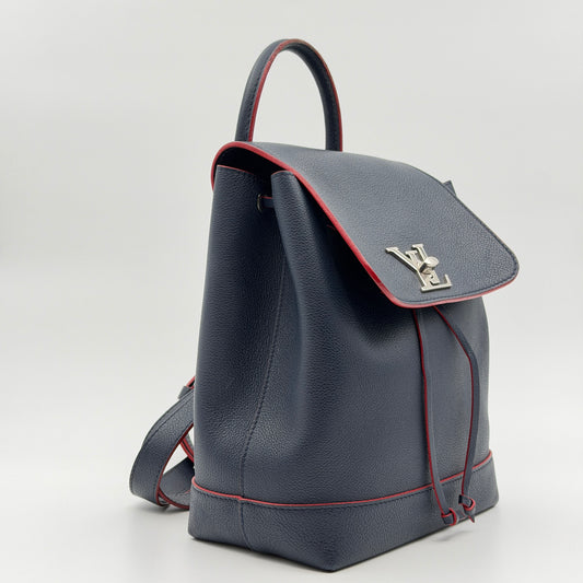 Pre-Owned Marine Rouge Leather Lockme Backpack