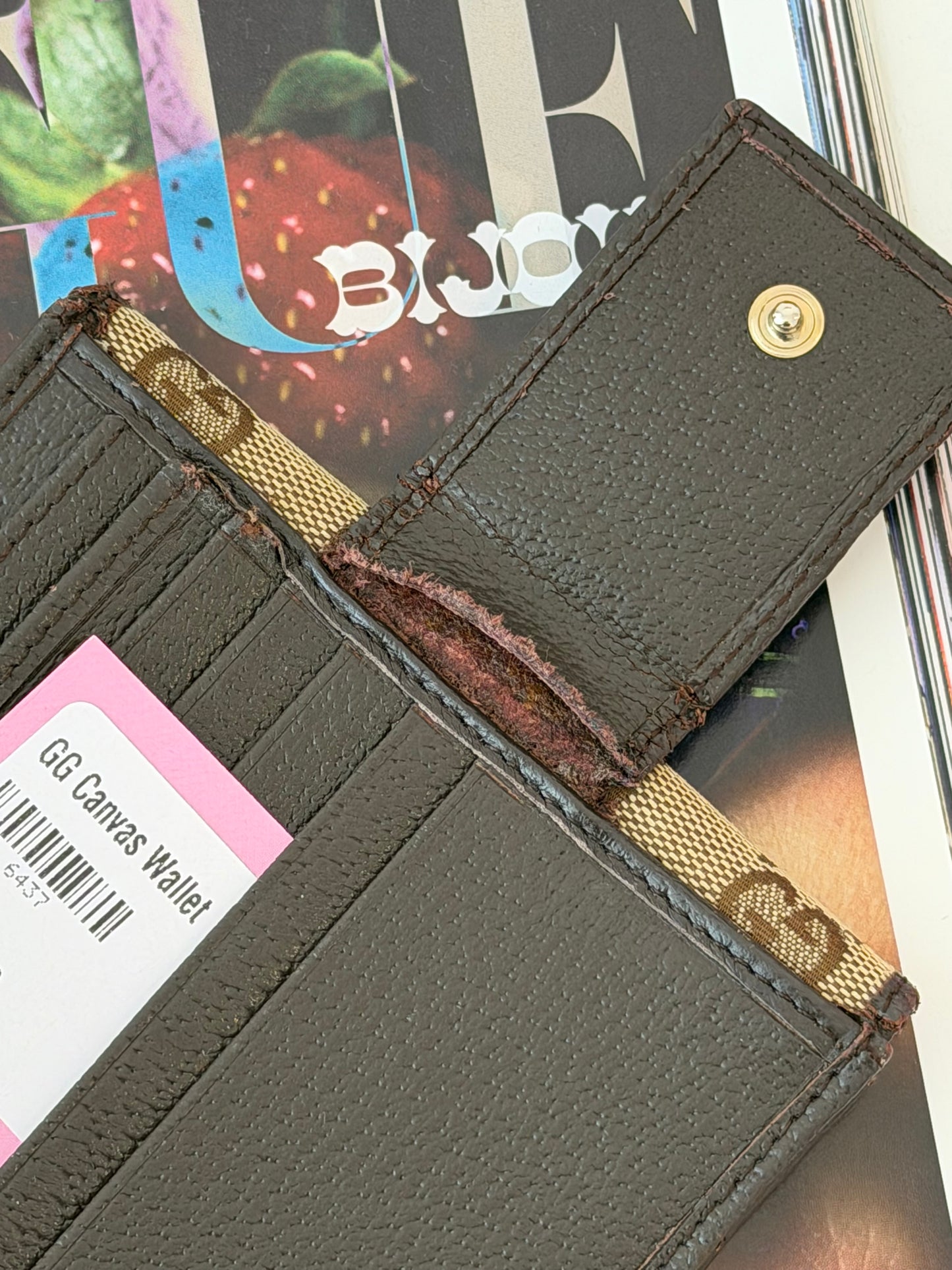 GG Canvas Wallet
