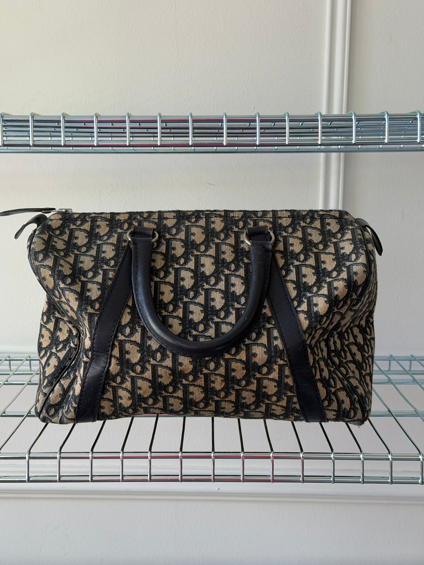 Pre-Owned Dior Oblique Trotter Canvas Handbag