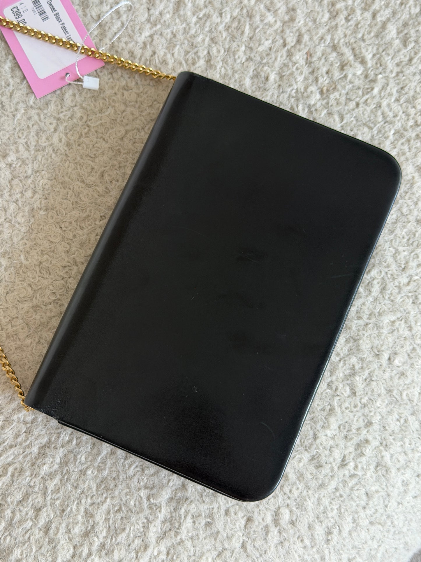 Pre-Owned Black Patent Leather Shoulder Bag