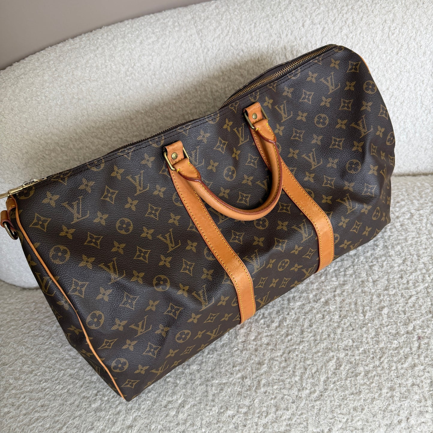 Pre-Owned LV Monogram Canvas Keepall 50 Bandouliere