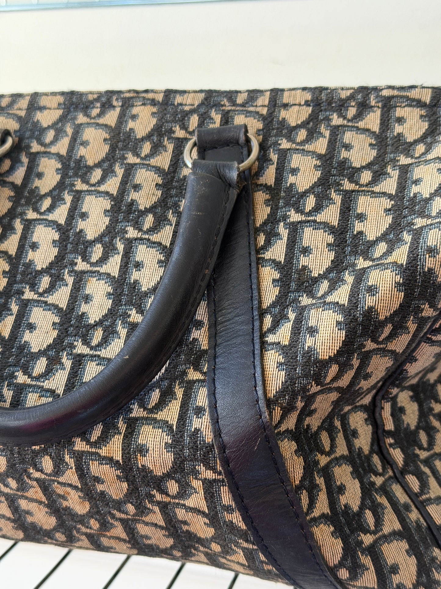 Pre-Owned Dior Oblique Trotter Canvas Handbag