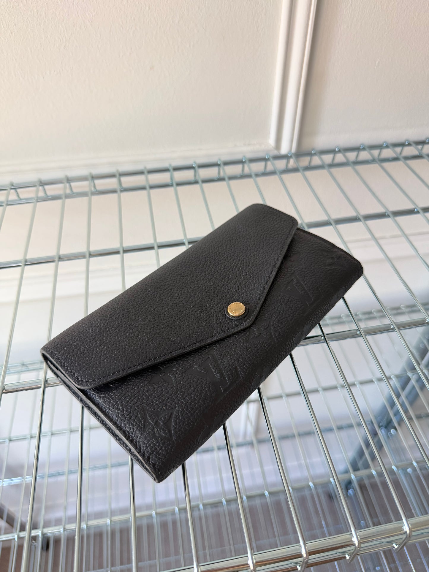 Pre-Owned Black Monogram Empreinte Leather Wallet